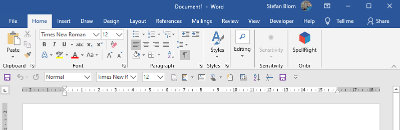 Bizzare ribbon spacing in WORD 365 home ribbon. - Microsoft Q&A