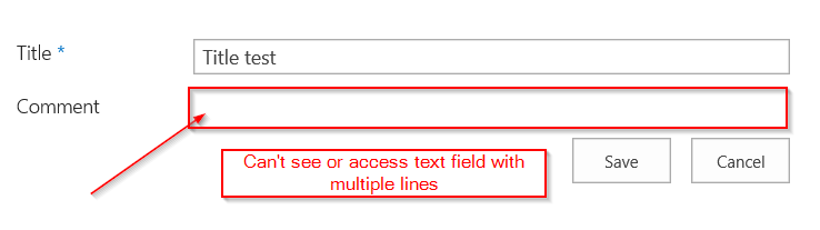 SharePoint 2013 - Can't enter text in list form fields with multiple ...