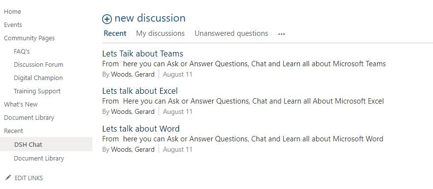 Discussion Forum App in SharePoint - Microsoft Q&A