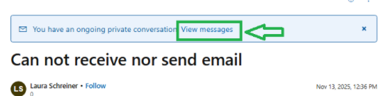Can not receive nor send email - Microsoft Q&A