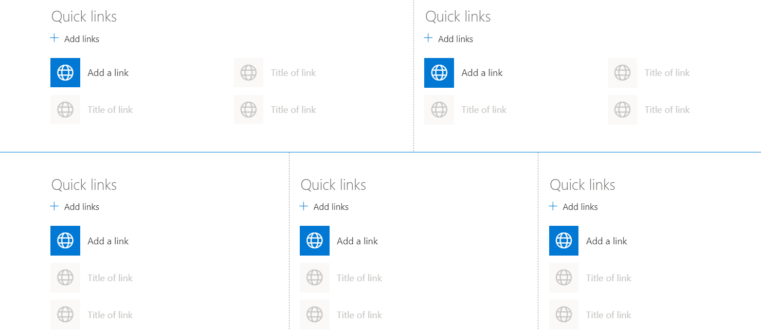 How can i center quick links - Microsoft Q&A