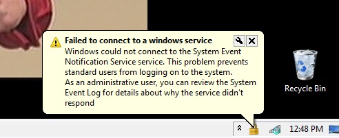 Failed to Connect to a Windows Service 