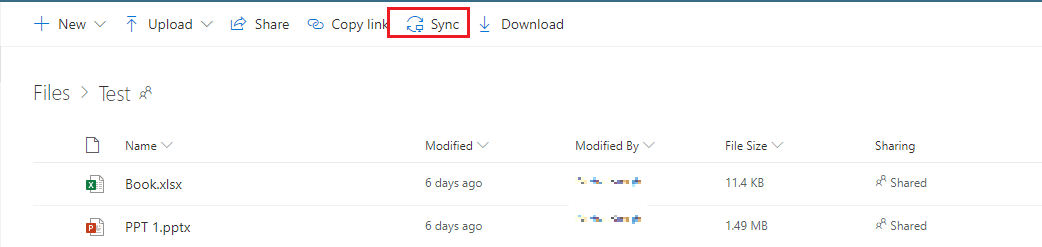 Can't sync a shared Sharepoint folder to my local Onedrive - Microsoft Q&A