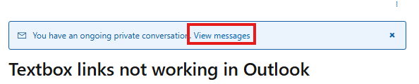 Textbox links not working in Outlook - Microsoft Q&A