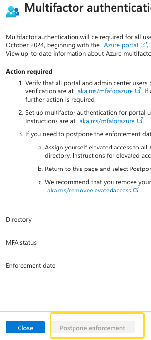 Regarding "Multifactor authentication will be required for all users ...