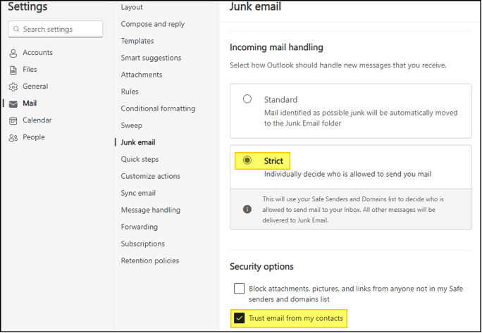 Outlook/Hotmail: Since yesterday I am only receiving mails from 