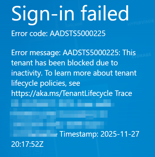 Azure Tenant is blocked due Inactivity - Microsoft Q&A