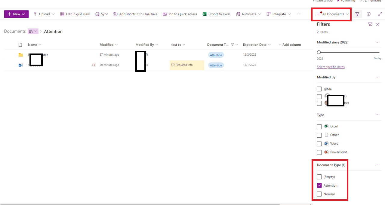Can I add columns to view or filter by in an Attention View - Microsoft Q&A