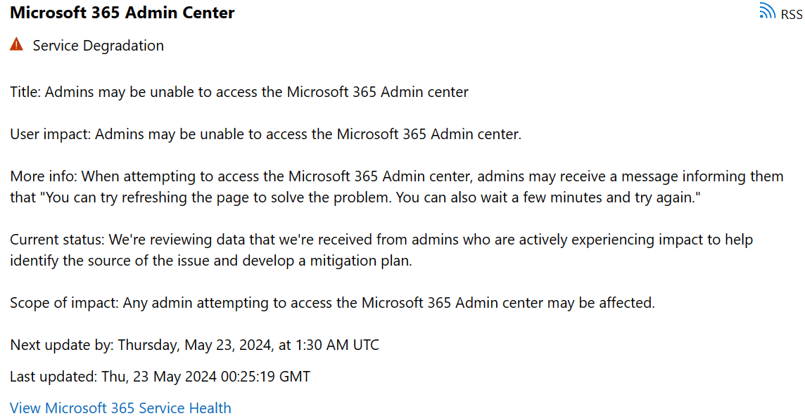 Unable to access admin portal - Microsoft Q&A