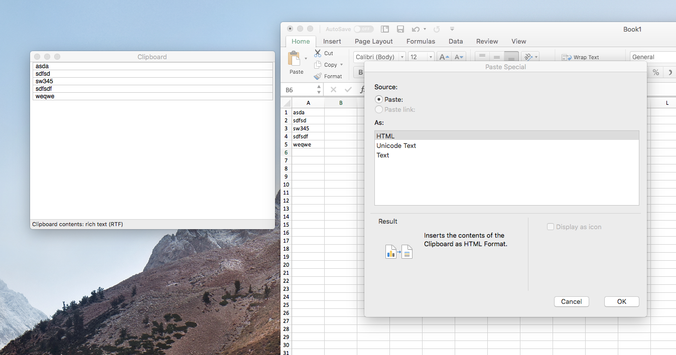 Paste Special dialog box showing limited options - Microsoft Q&A