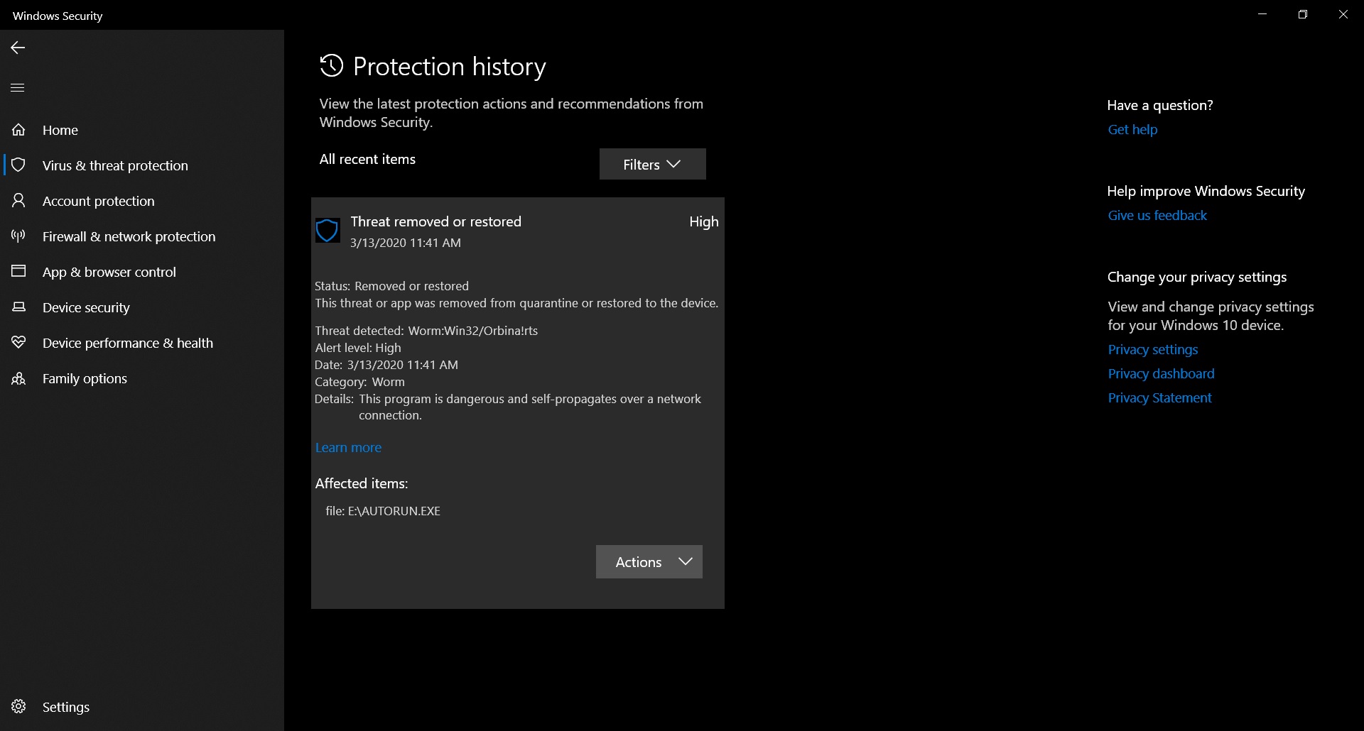 virus found in USB drive - Microsoft Q&A