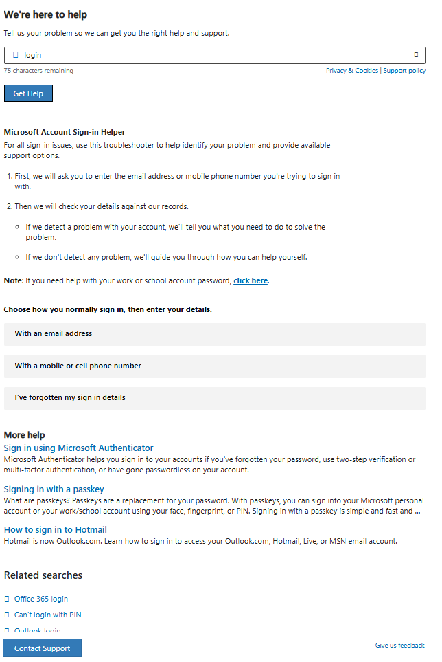 Microsoft doesn’t have customer support it’s actually stupid, I made ...