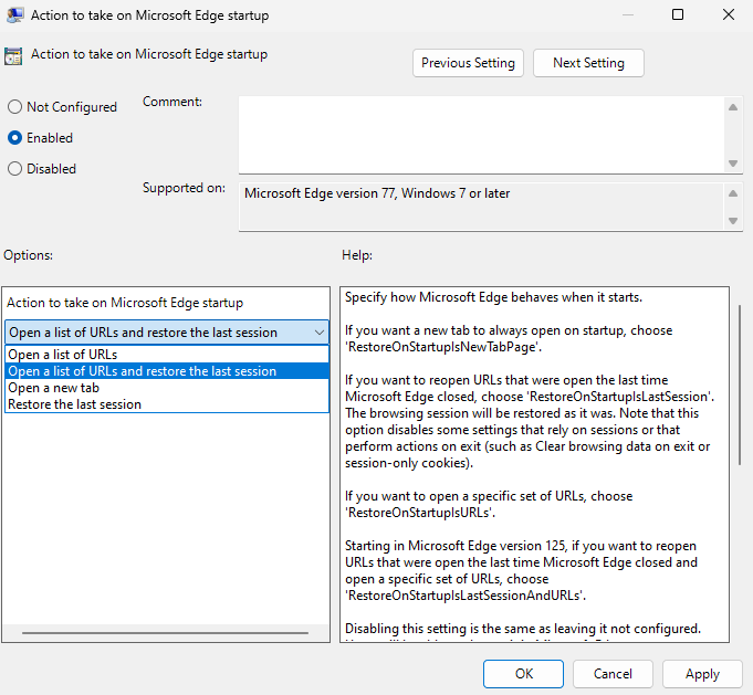 Microsoft doc contains an option that doesnt exist - Microsoft Q&A