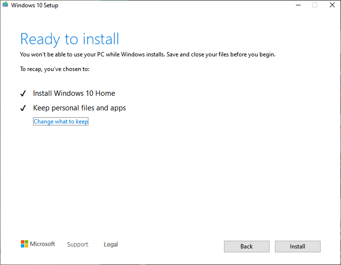 Windows 11 setup stuck at "Making sure you're ready to install ...