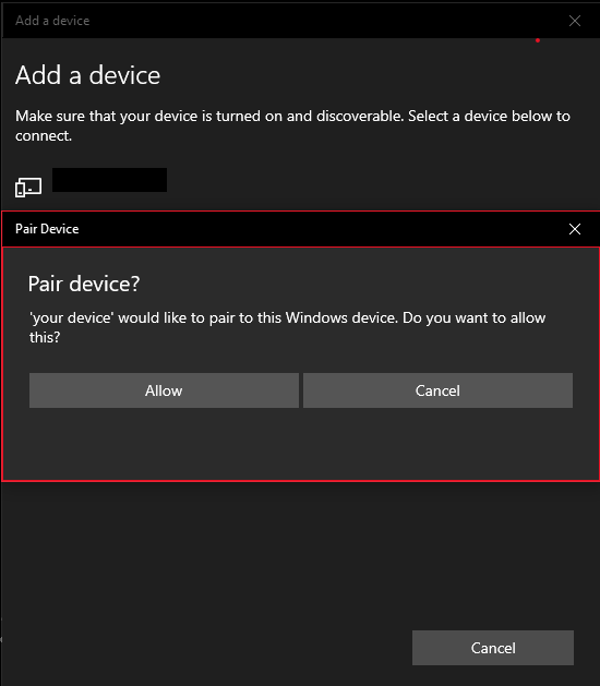 Have the ability to block a device from trying to connect to you ...