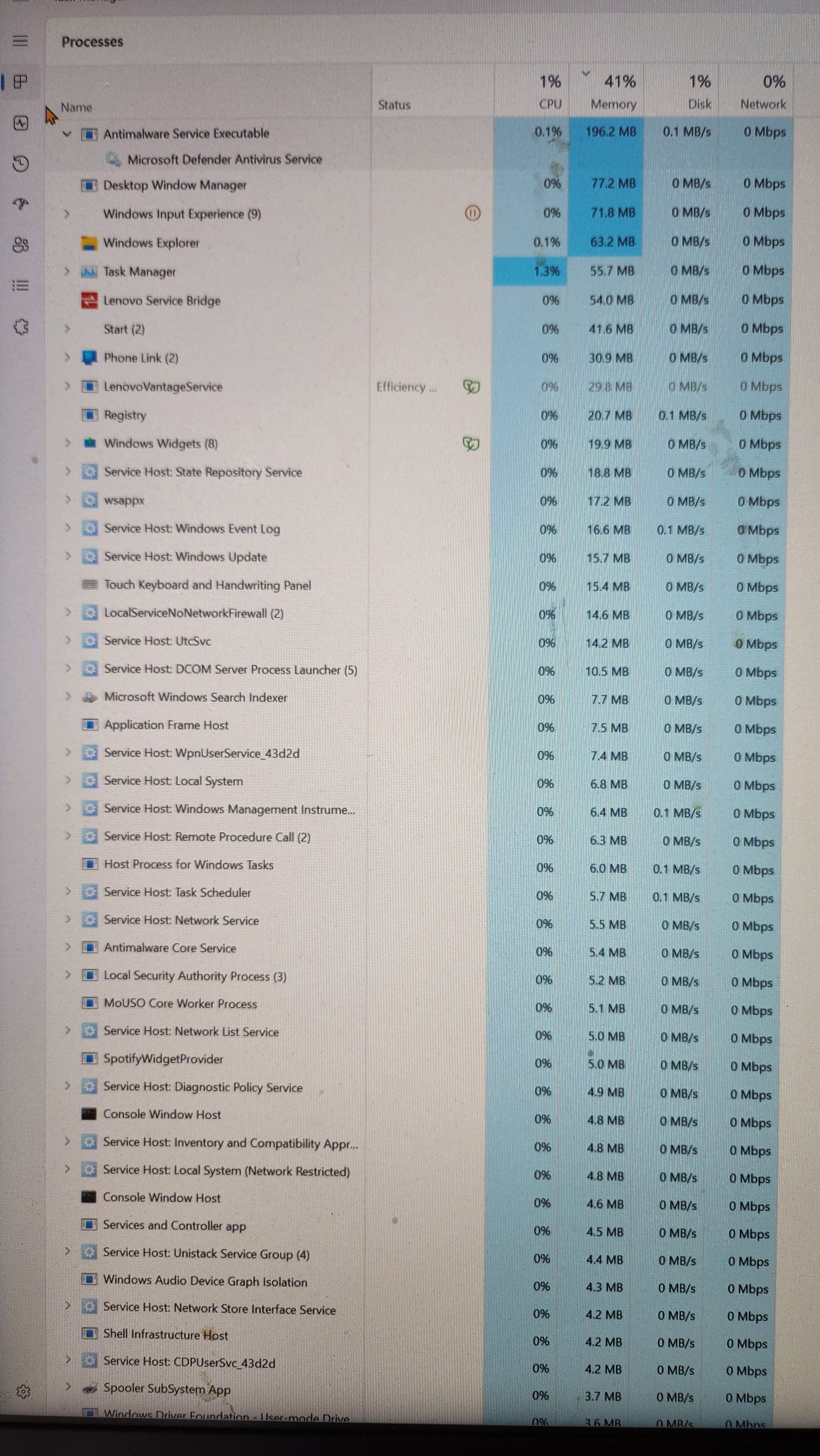 37% ram usage after clean reboot and is lagging - Microsoft Q&A