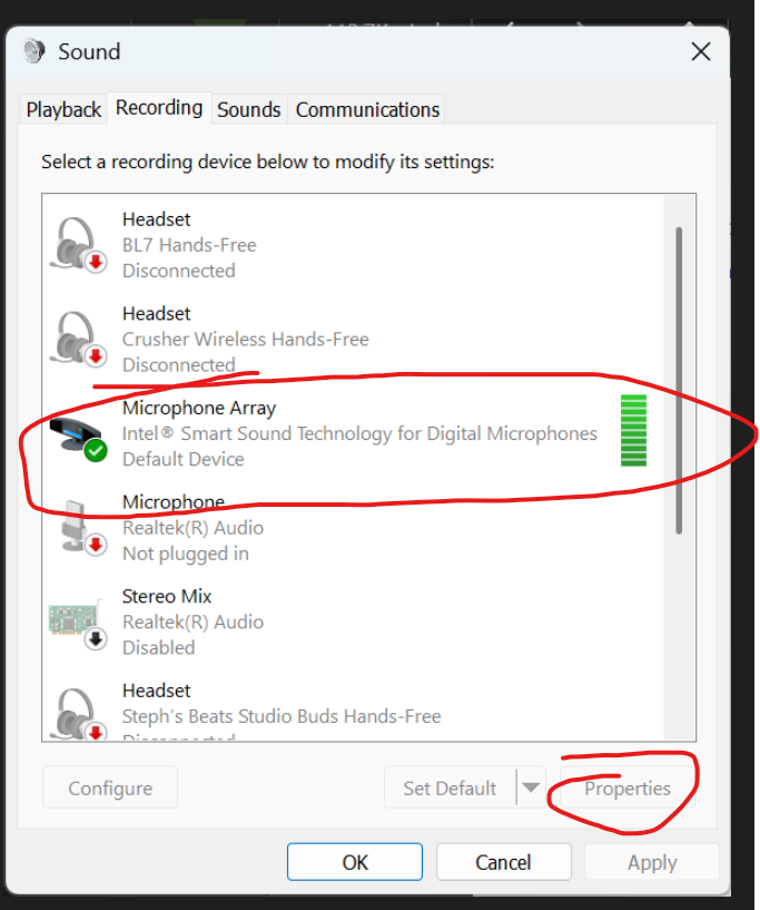 Issue with Intel Microphone Smart Sound Technology - Microsoft Q&A