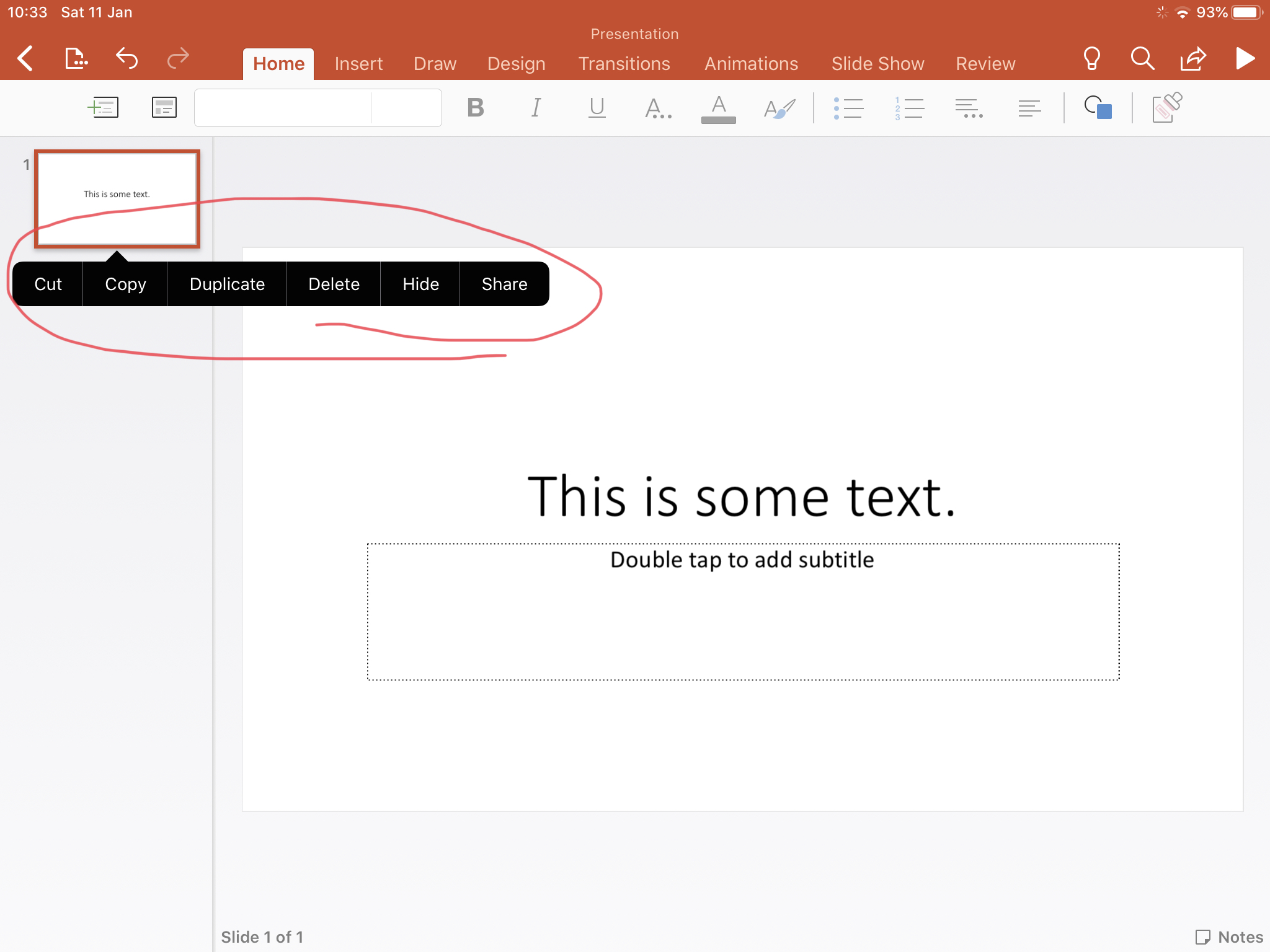 Context menu not appearing in PowerPoint ipadOS - Microsoft Q&A