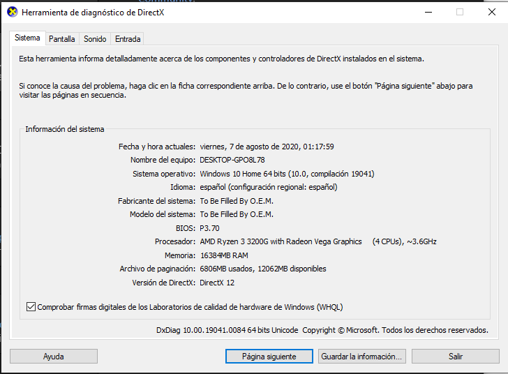 Problemas con la Vram con los drivers basicos de Microsoft : Windows 10 ...
