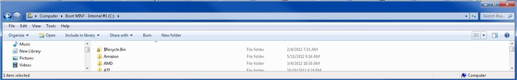 Windows Explore missing column heading labels and the file size column ...