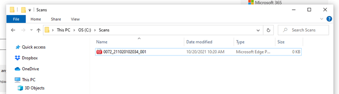 FILE SHARING - SCANNER ISSUE - Microsoft Q&A