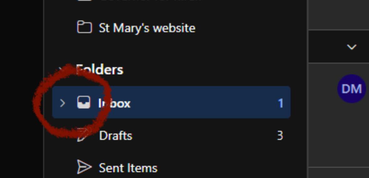 My inbox folders have gone into storage, how do I get them back ...