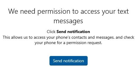 Permission for PhoneLink to get text messages - Microsoft Q&A