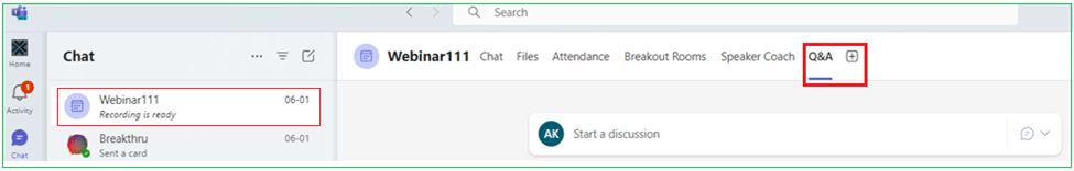 Why cant i download the Q&A from a teams webinar - Microsoft Q&A