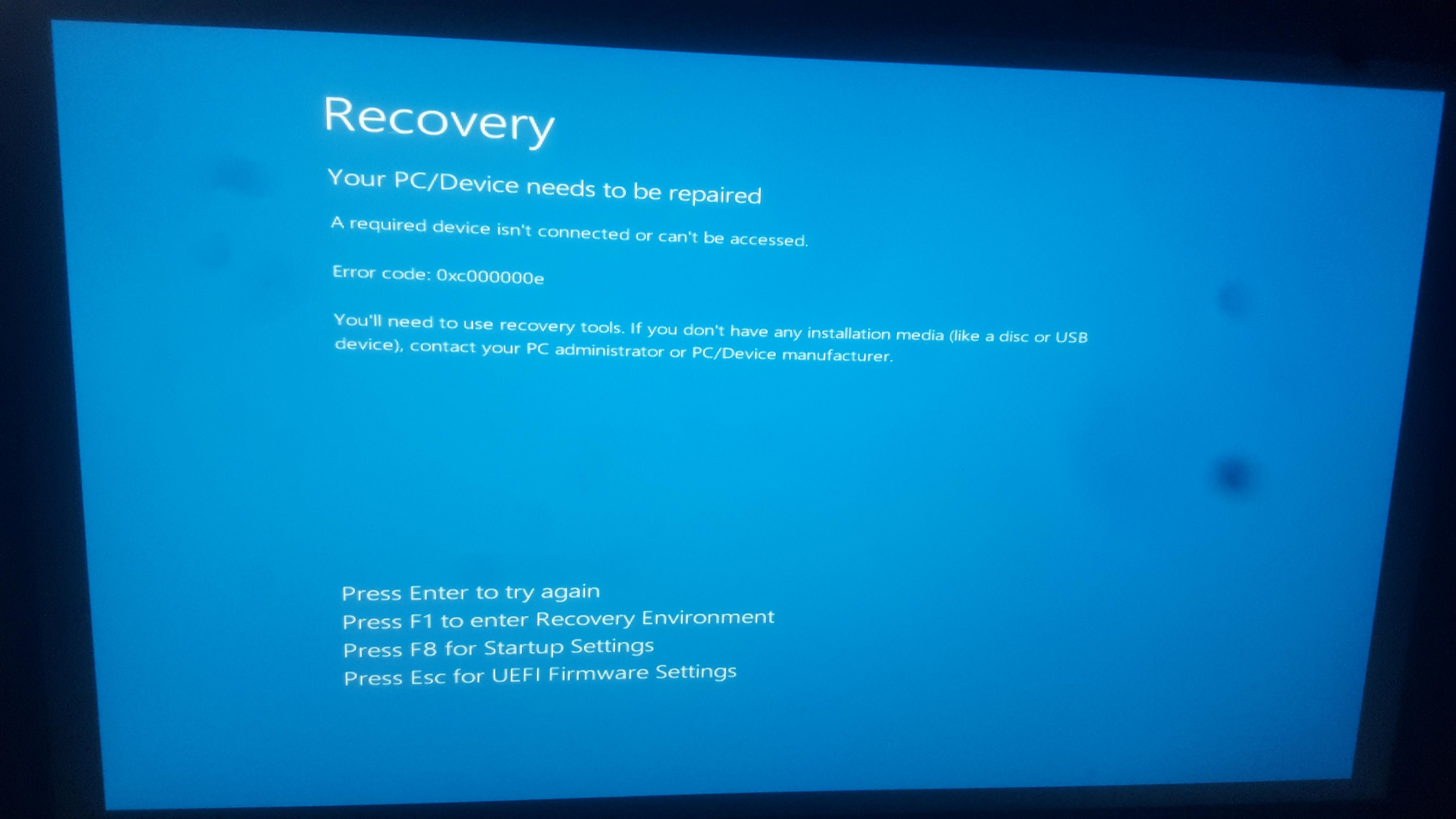 system restore windows 10 blue screen