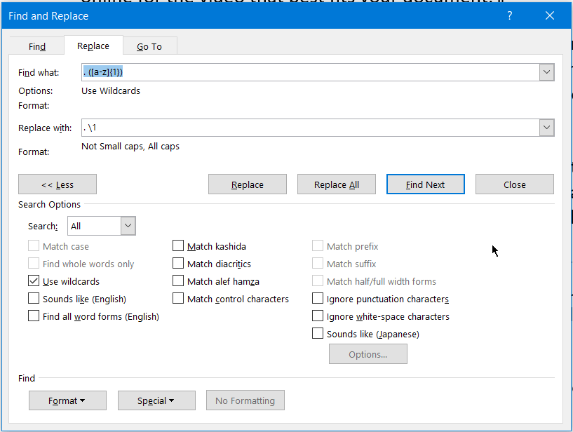 Word cannot detect the lack of periods, nor the lack of capital letters ...