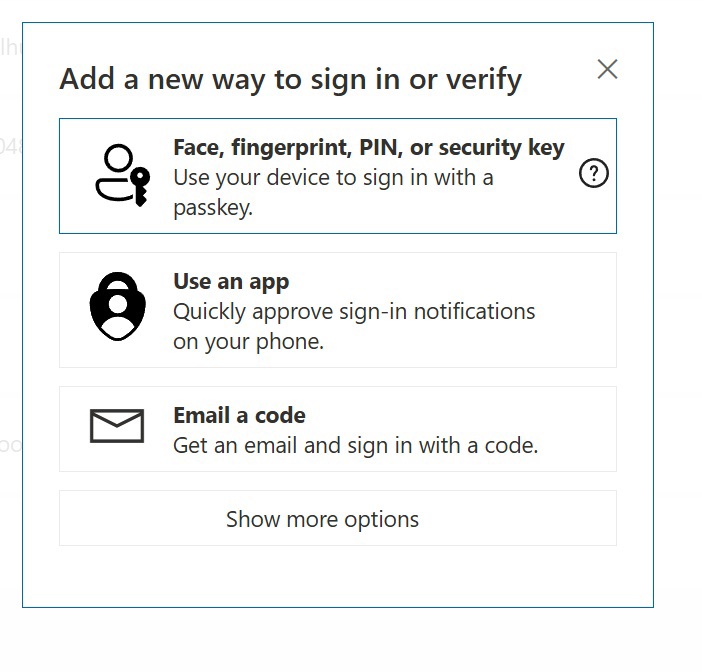 Unable to add Outlook as a way to sign in - Microsoft Q&A