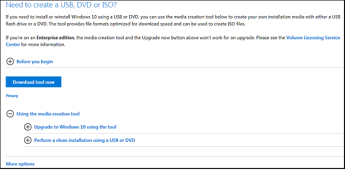 Windows 10 update- Receives message 