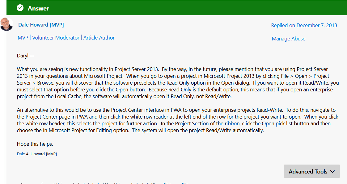 MS project professional users rights - Microsoft Q&A