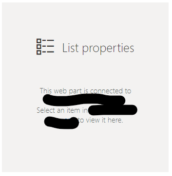 Sharepoint Online List Properties WebPart stopped working? - Microsoft Q&A