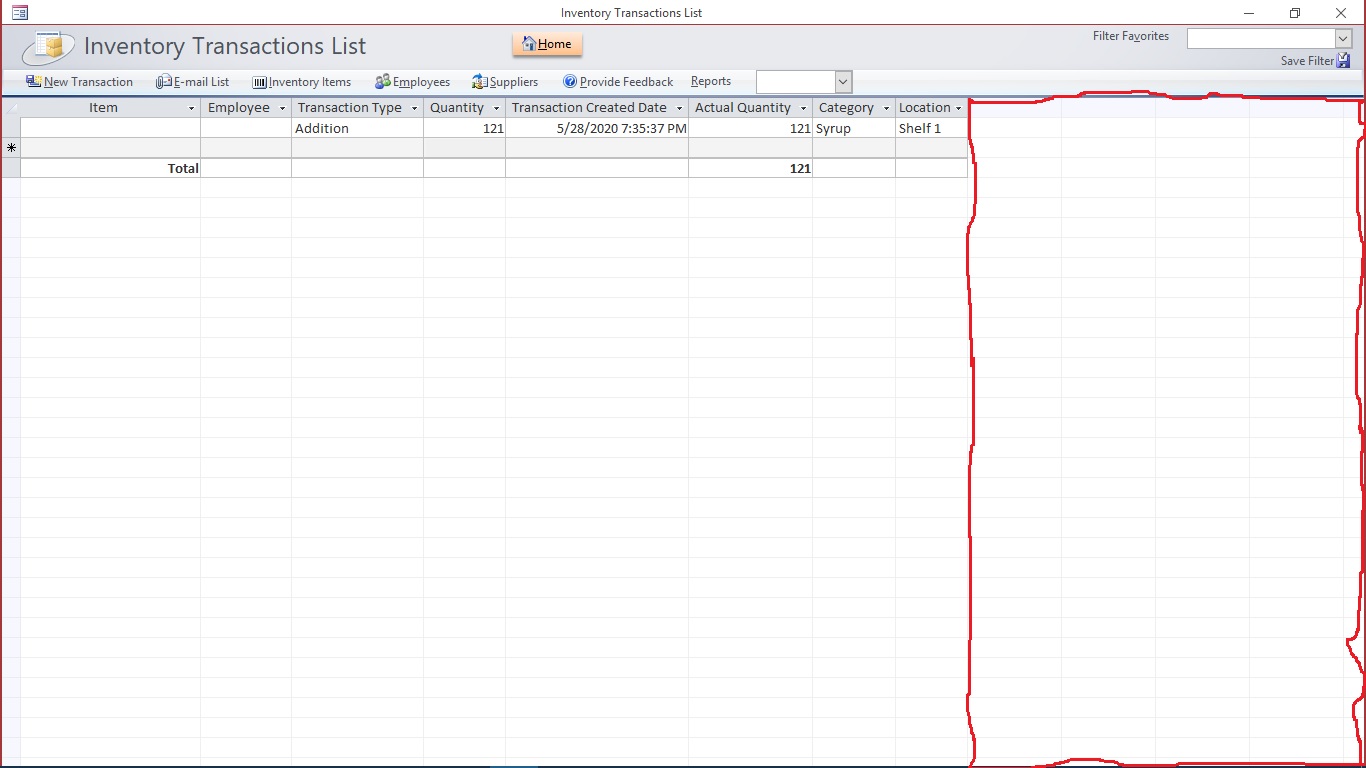 Empty columns in datasheet form view. - Microsoft Q&A