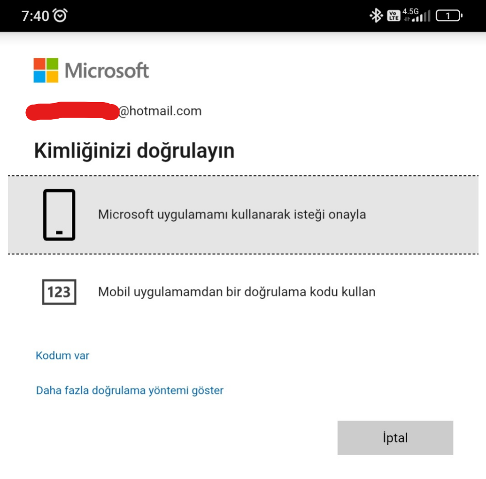 Kullanıcının resmi