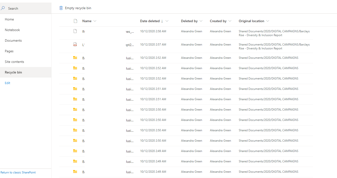 My system keeps deleting files from sharepoint - Microsoft Q&A