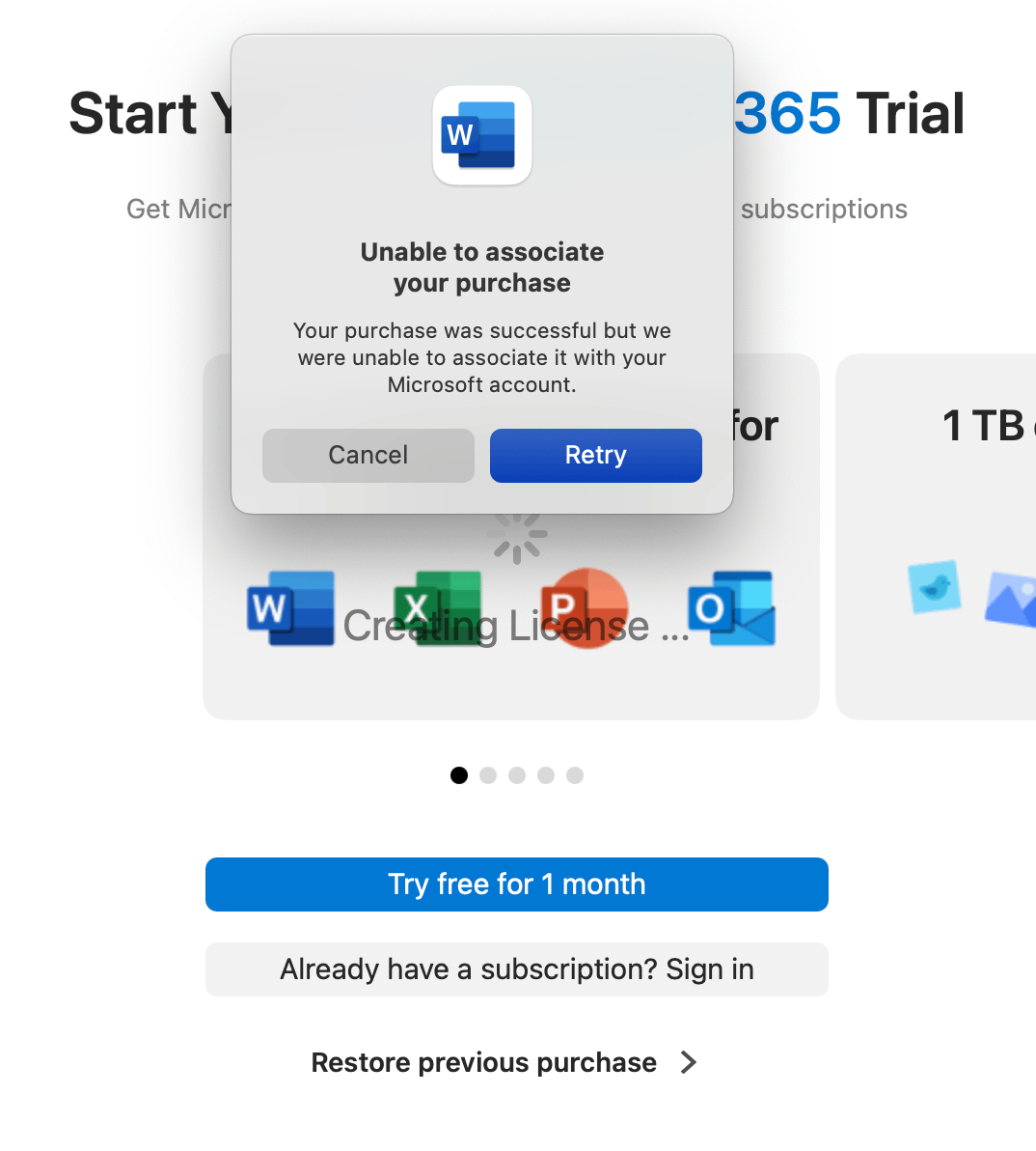 Microsoft won't associate my account after renewing 365 subscription ...