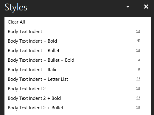 Word Styles not working correctly. - Microsoft Q&A