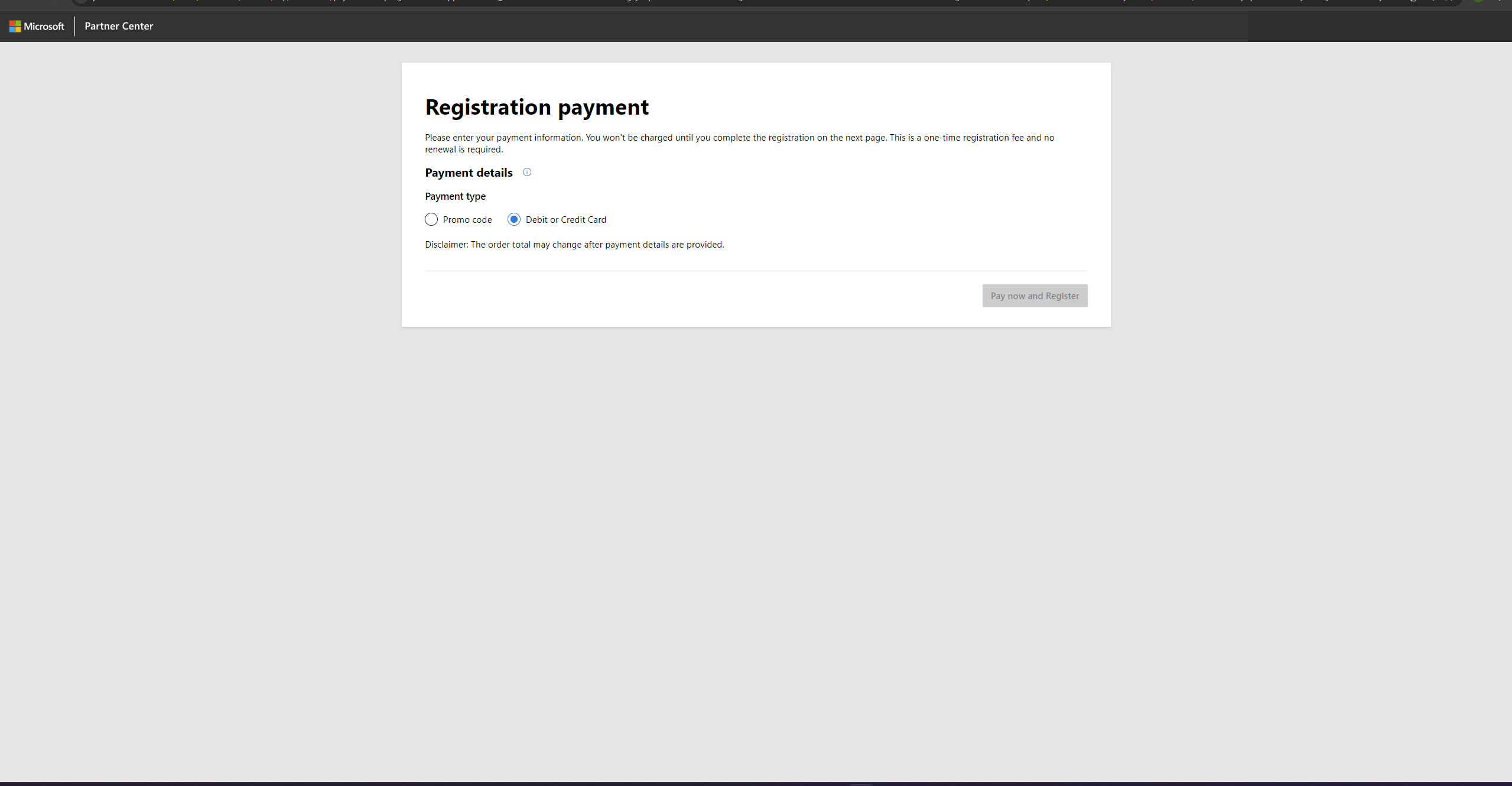 Microsoft appdev registration payment doesn t load microsoft q a