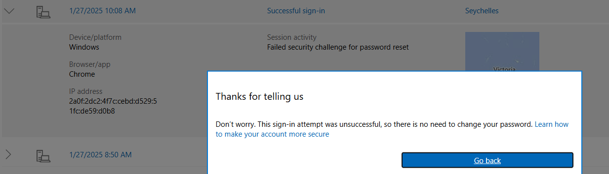 Sign-in activity screen displays conflicting information. - Microsoft Q&A