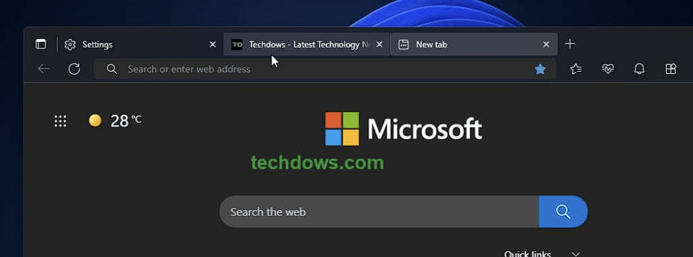 Edge rounded tab width become abnormally small - Microsoft Q&A