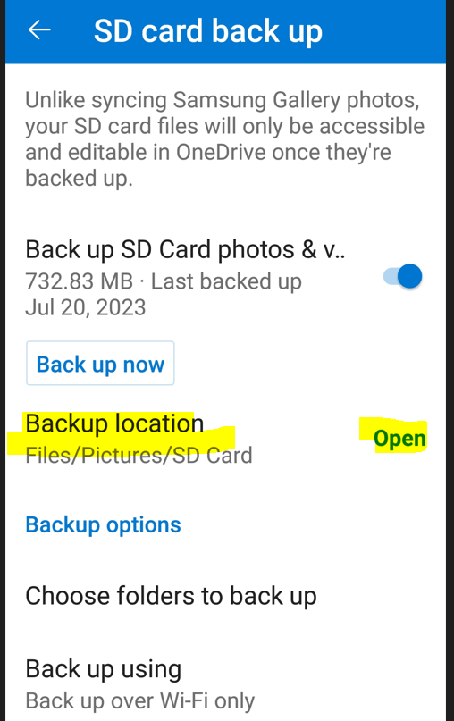 OneDrive on Android Provide No Option to Upload to Folders Named by ...