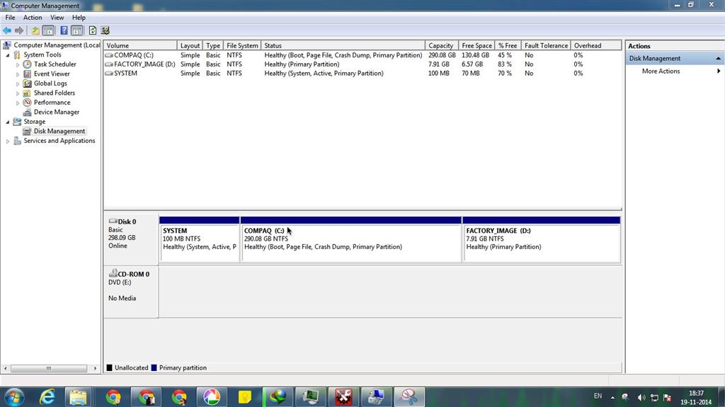 Space Available to shrink drive is limited to 180 MB! please help ...