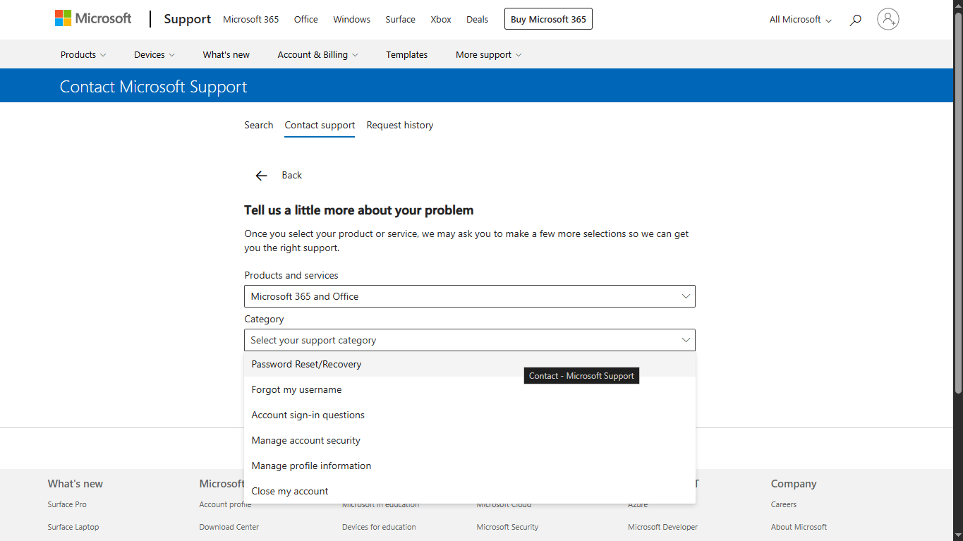 Unable to Reset my Password - Microsoft Q&A
