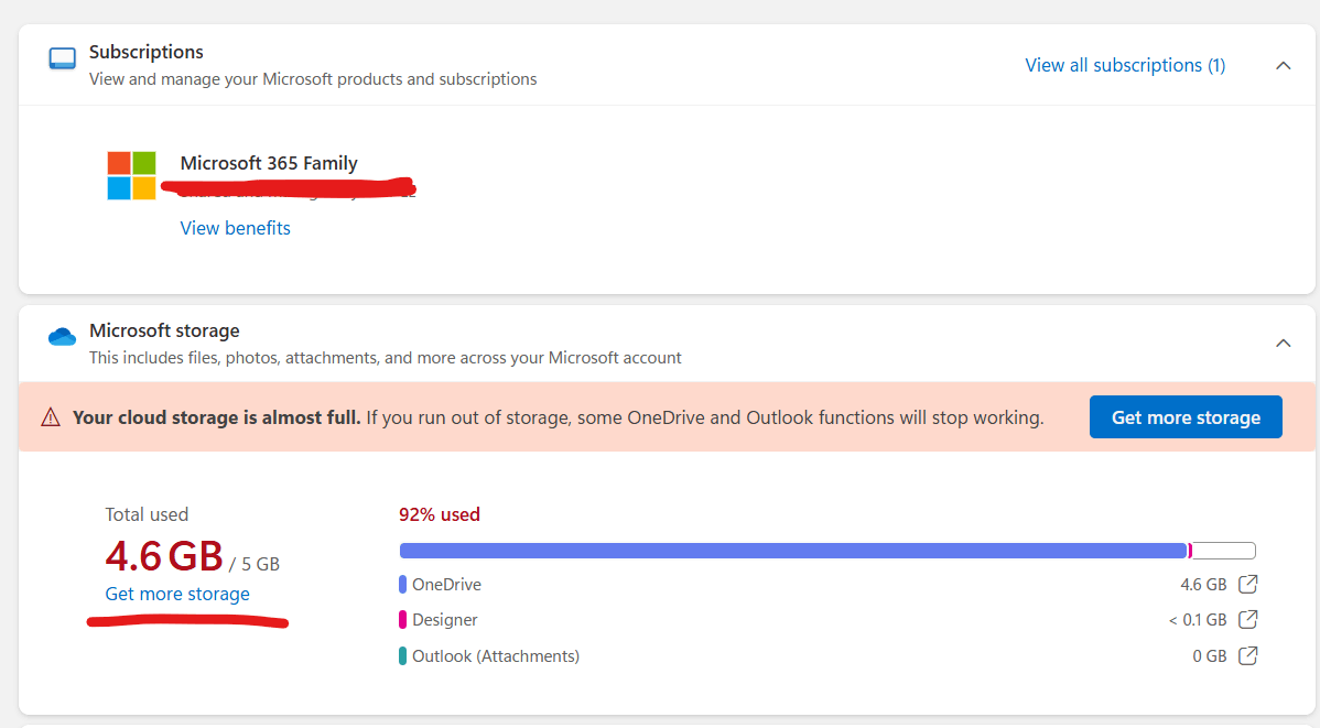 Microsoft is giving 5 GB of OneDrive while I'm in a Microsoft 365 ...
