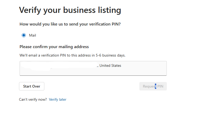 Need Help with Bing Business Verification. - Microsoft Q&A