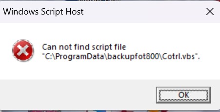 Windows script host 