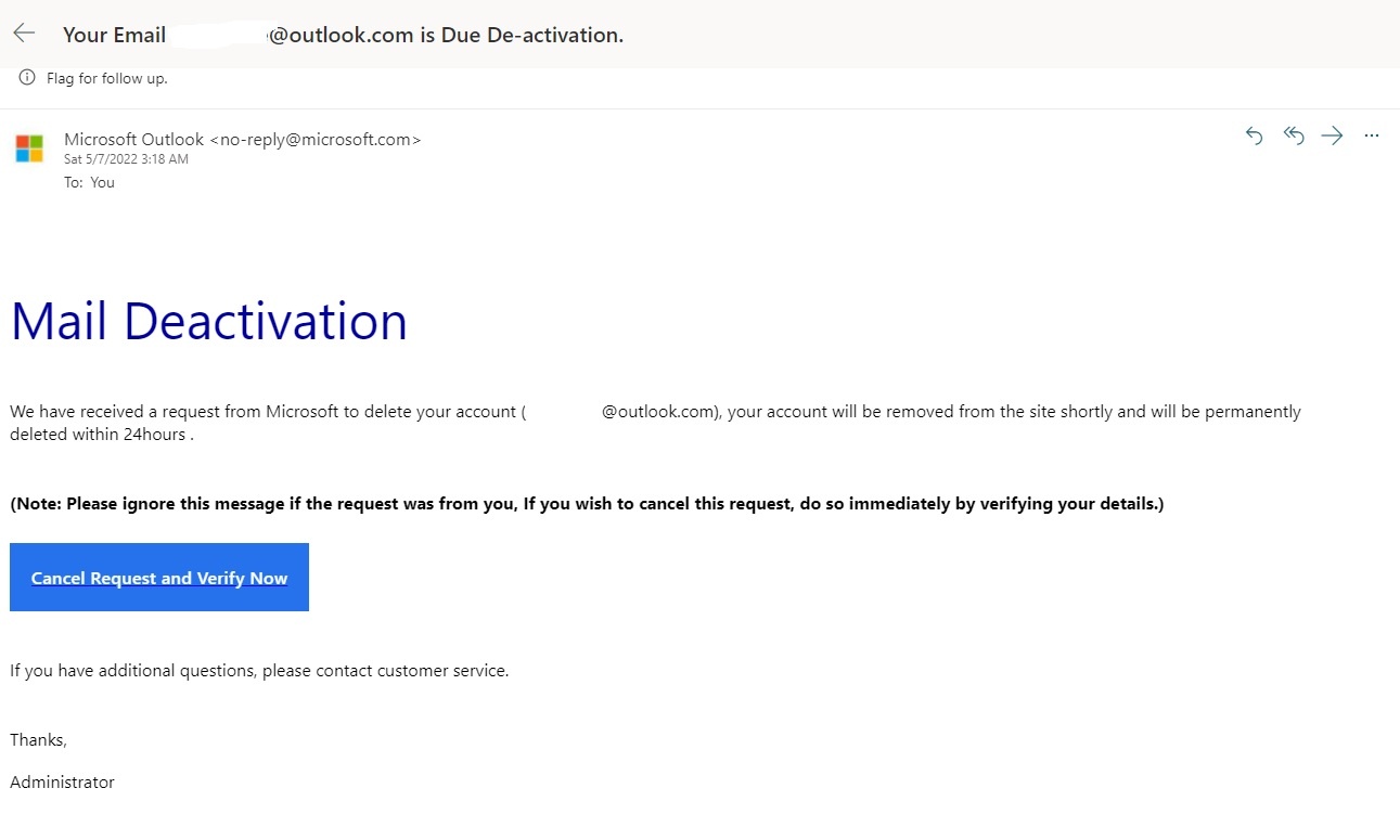 Mail De-Activation - Microsoft Q&A