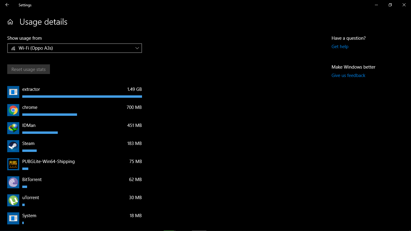 Unknown App Shown In Settings Using High Data - Microsoft Q&A